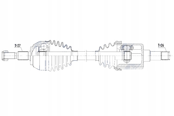 Nty приводной вал приводная ford kuga 2.0tdci 2wd 4wd 08-12 передняя левая mmt6 Цена