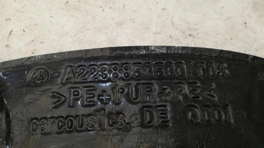 фото №3, Mercedes w223 лист защита крыла a2238850600