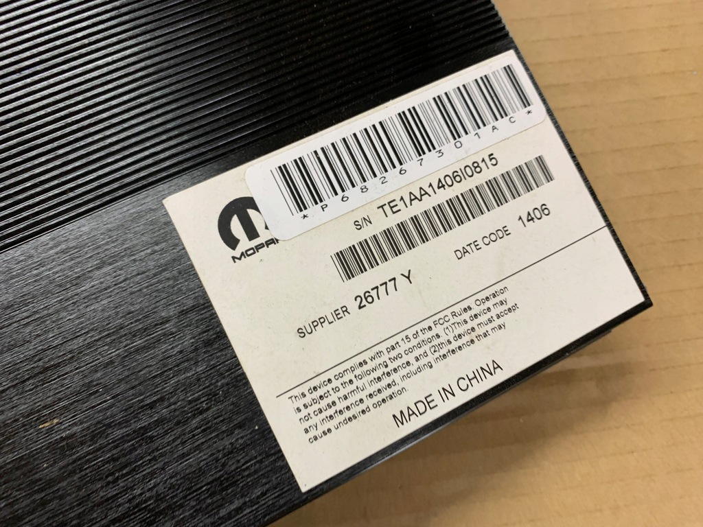 фото №7, Усилитель dodge charger srt 6.4 2016- p68267301ac