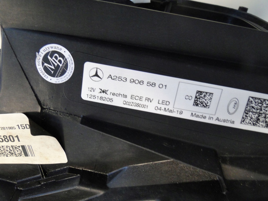 фото №12, Mercedes glc 253 x253 c253 przed liftem лампа правая led ils поворотная