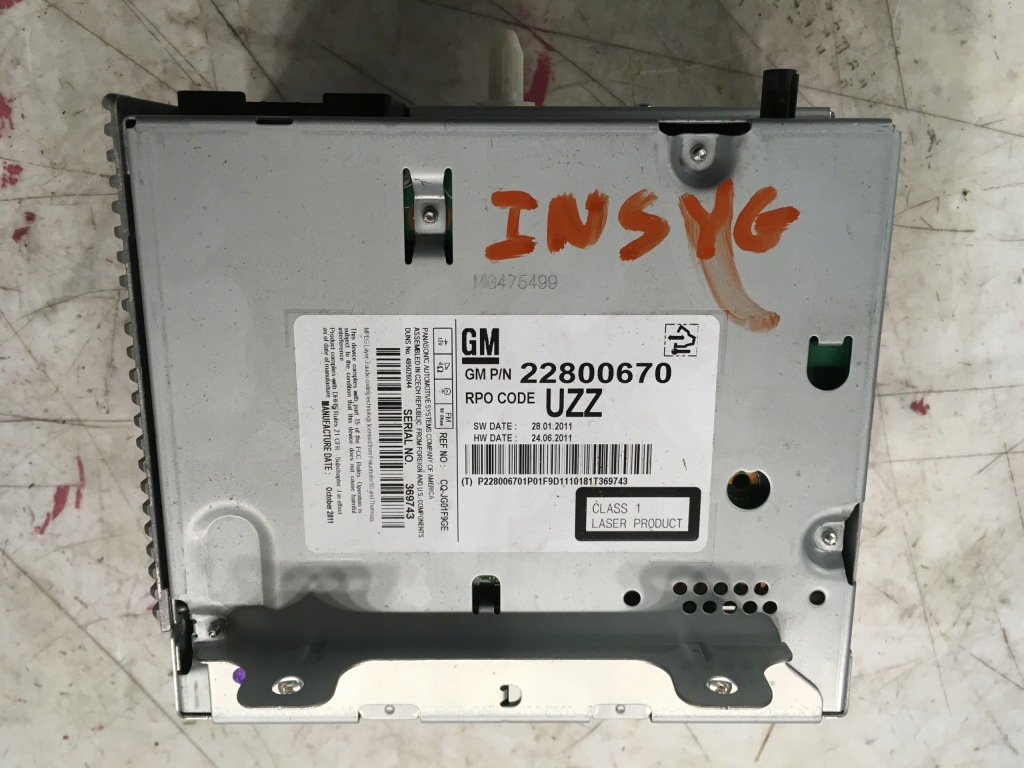 фото №3, Радио cd opel insignia i 22800670