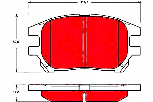 фото №1, Trw гальмівні колодки гальмівні lexus перед rx 300 01-03