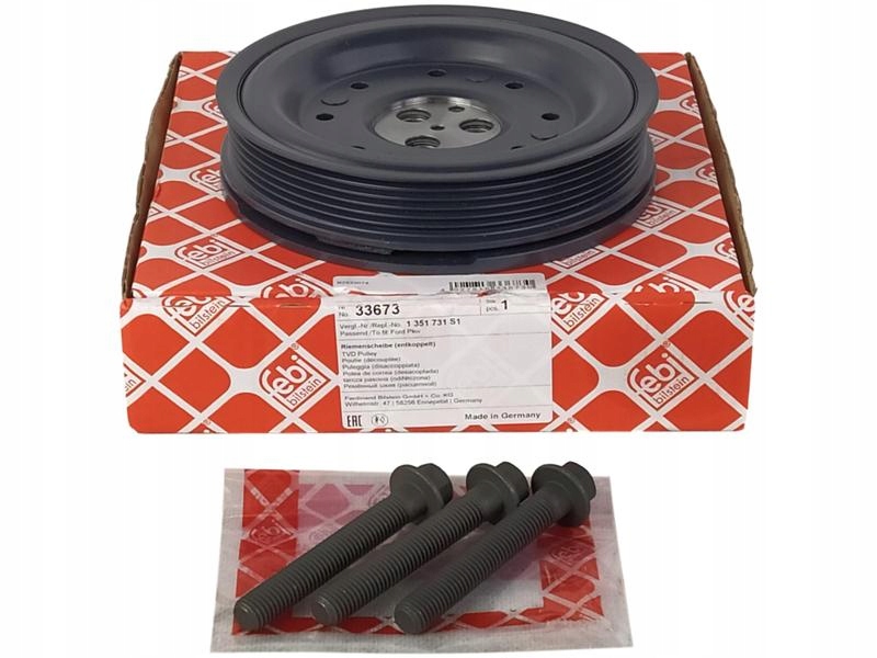 Febi шкив коленчатого вала коленчатого ford с болтами Оригинал