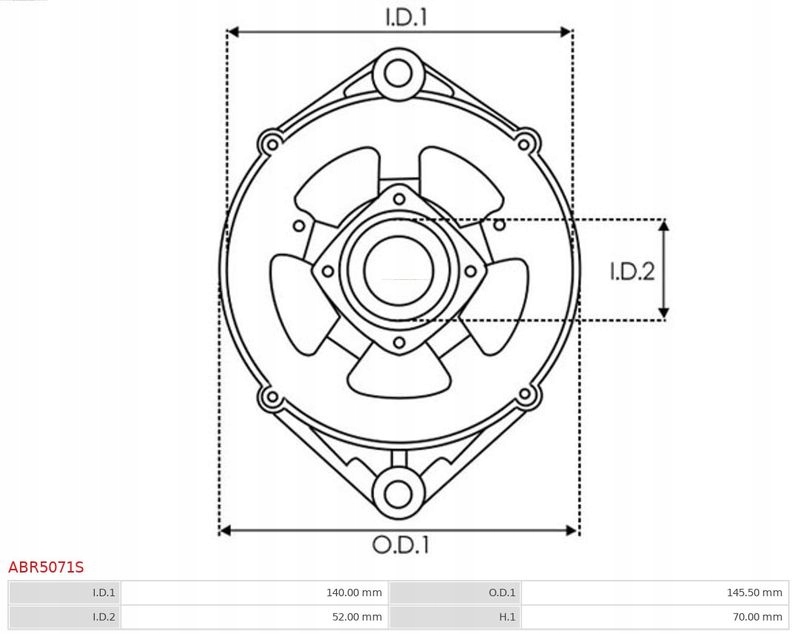 фото №3, Кронштейн, фланець привідний генератора as-pl abr5071s