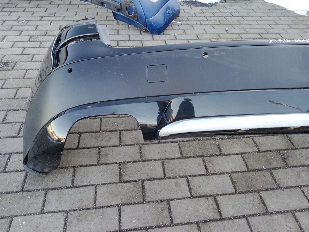 фото №13, Bmw x3 f25 10-14 бампер задній 757 sapphire schwarz металік повний - гарний