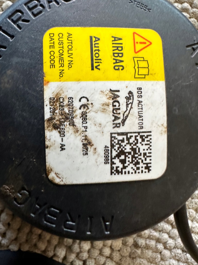 фото №8, Jaguar xf i x250 патрони капот подушка безпеки комплект оригінал