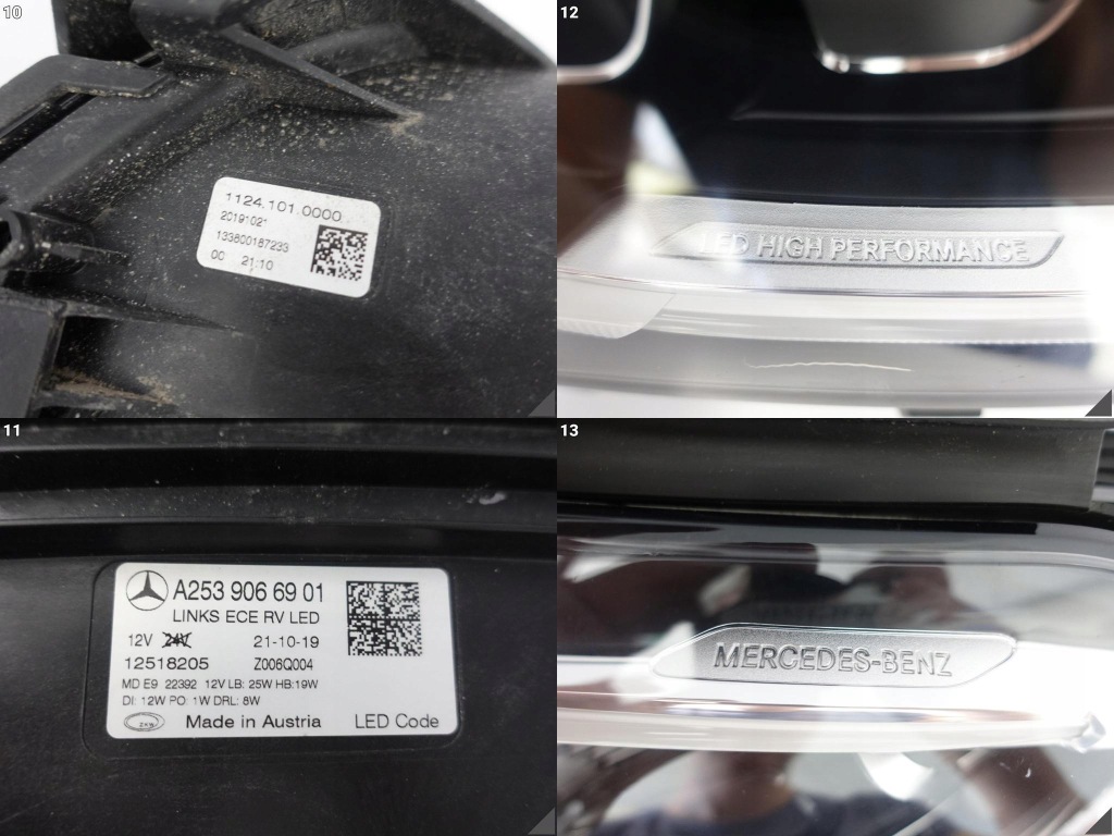 фото №11, Mercedes glc x253 c253 lift 19-22 full led high performance лампа левая eu