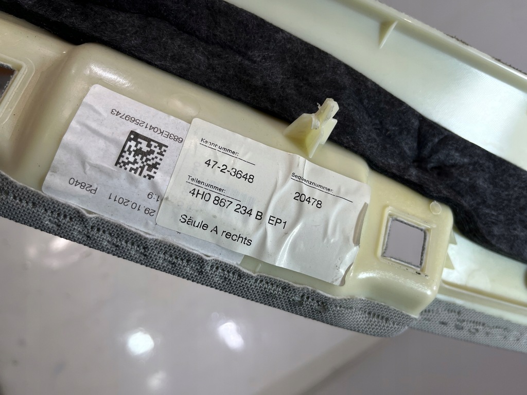 фото №5, Обшивка стойка правое audi a8 d4 4h0867234b