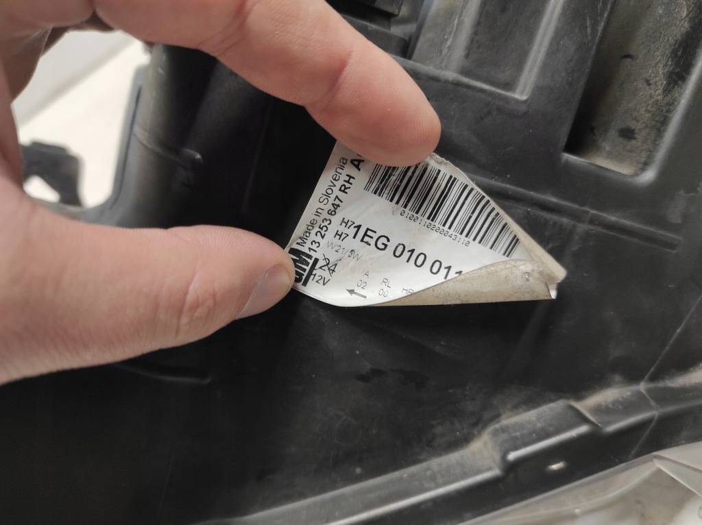 фото №9, Opel astra j 09-12 лампа права перед 13253647