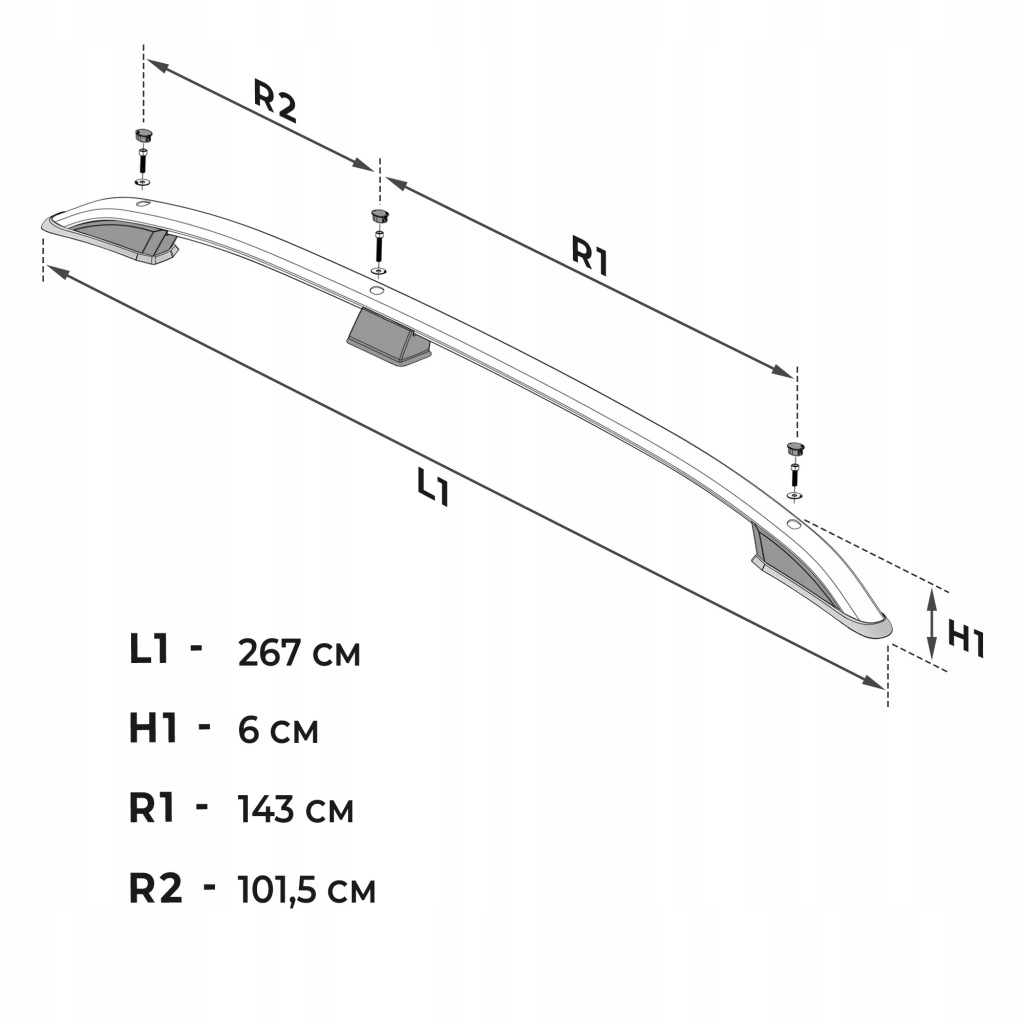 фото №8, Рейлинги кровельные багажник do vw transporter vi t6 2015-2019 long | длинный