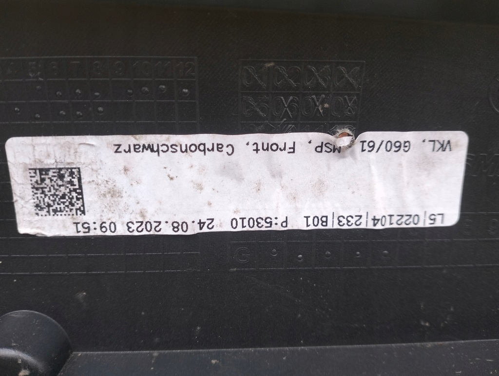 фото №7, Бампер передний перед bmw 5 g60 g61 m набор