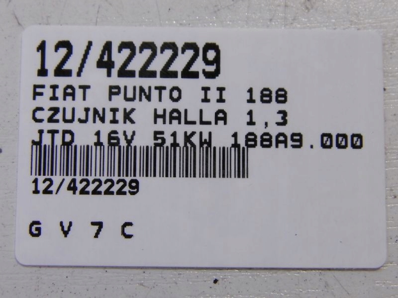 фото №7, Fiat punto ii 188 датчик вала 1,3 jtd 73502752