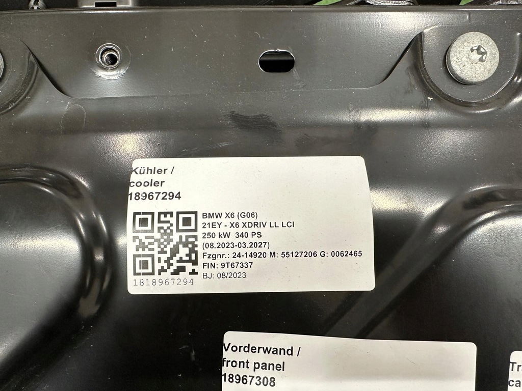 фото №16, Bmw x6 g06 lci перед капот pas крила правий бампер лампи 475 m-pakiet