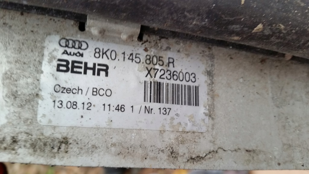 Интеркулер audi a4 a6 a7 8k0145805r Недорого
