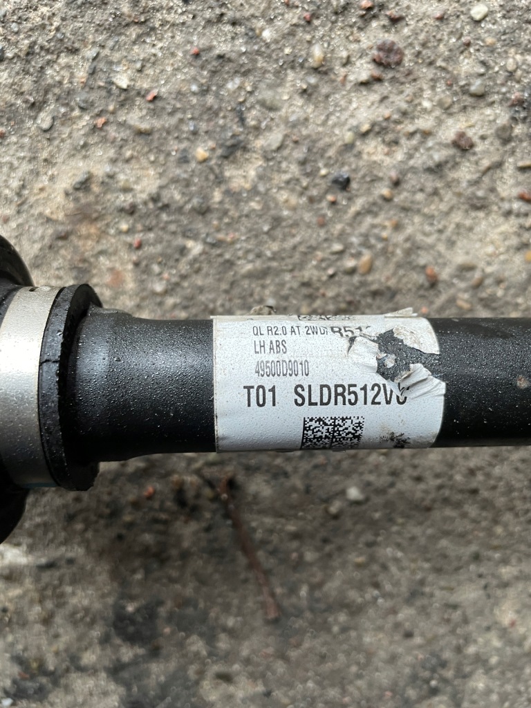 фото №4, Приводной вал перед левая hyundai tucson iii kia sportage iv 2.0 crdi 49500-d9010