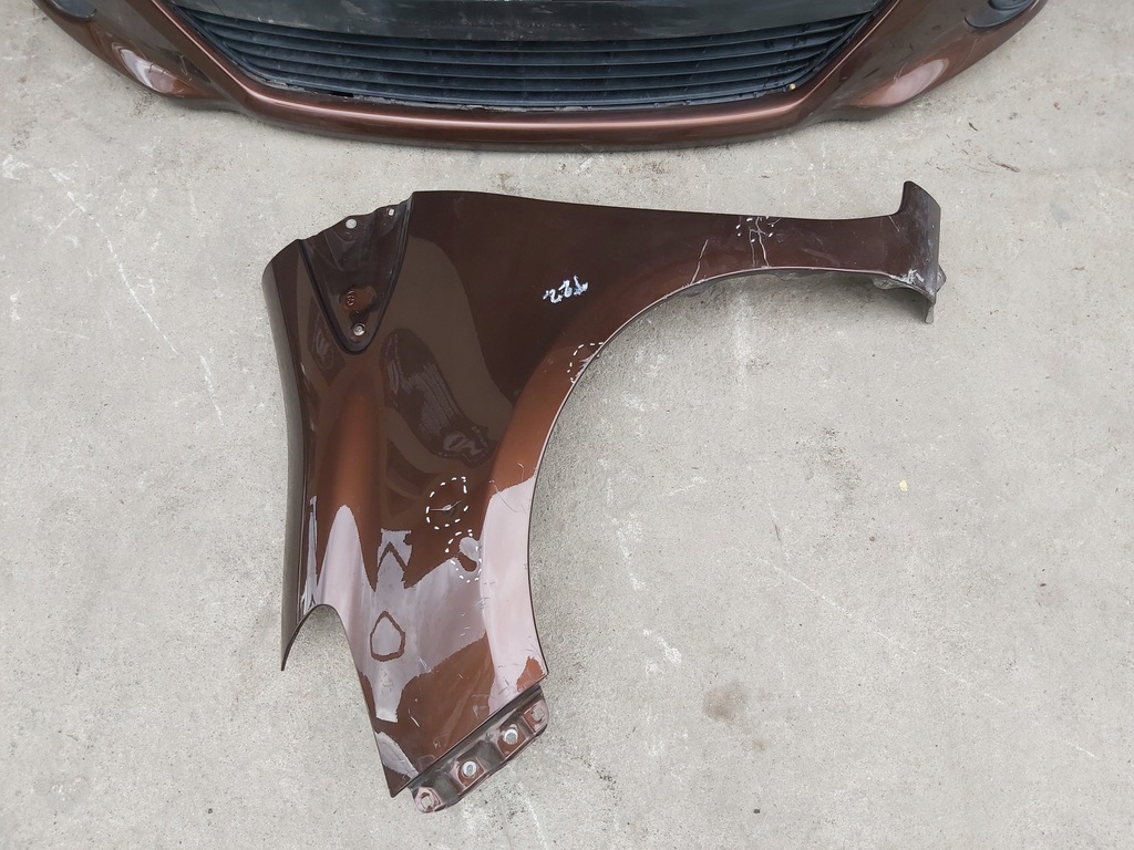 фото №6, Toyota yaris iii pas передній бампер капот крила kompletny перед 1,33