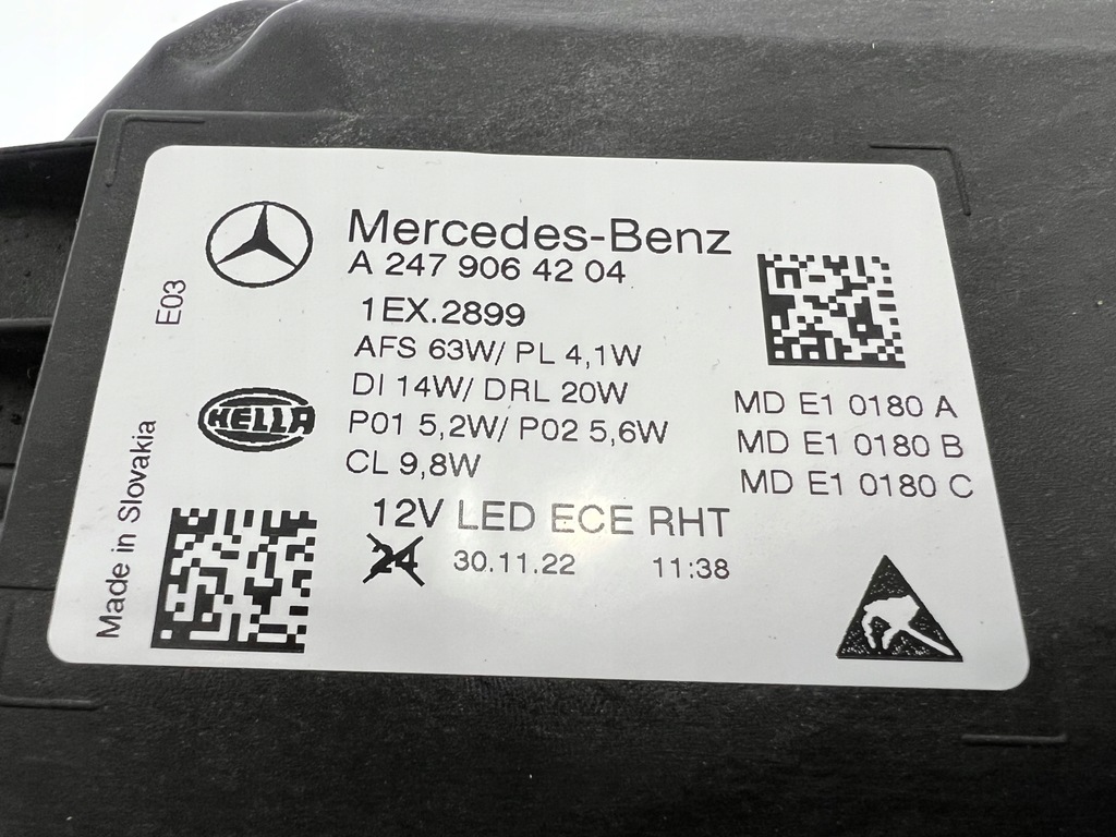 фото №14, Mercedes w247 gla multibeam лампа левая правая