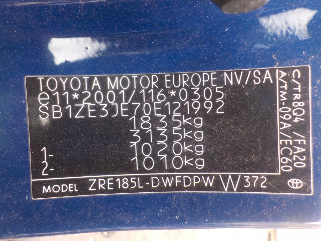 фото №10, Двигун блок двигуна двигуна a1zr - f12u 151, toyota auris 2018r 132 km 1.6 pb