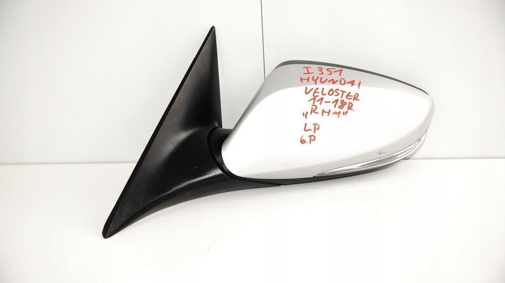 фото №1, Зеркало левая hyundai veloster 11-18r 6pin rhm