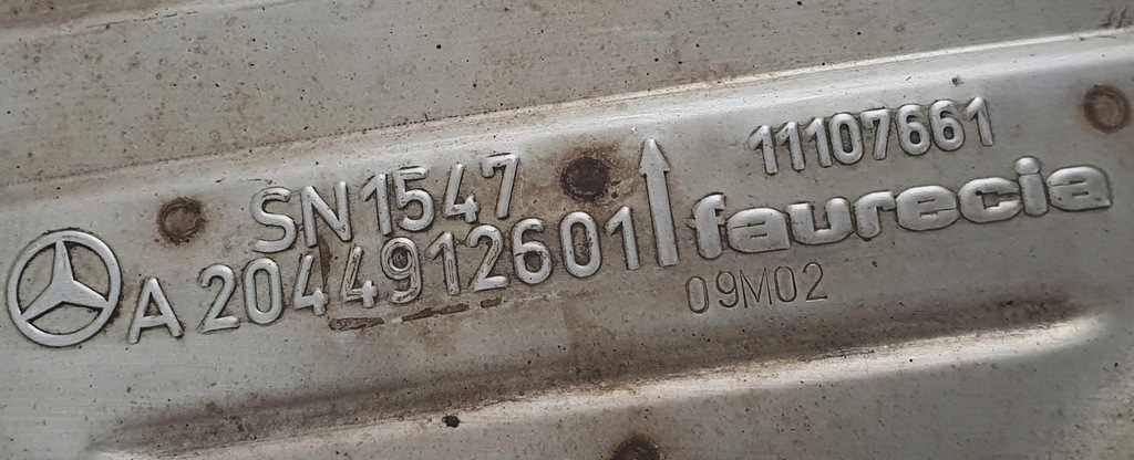 фото №8, Гаситель конечный выхлоп левый mercedes glk x204