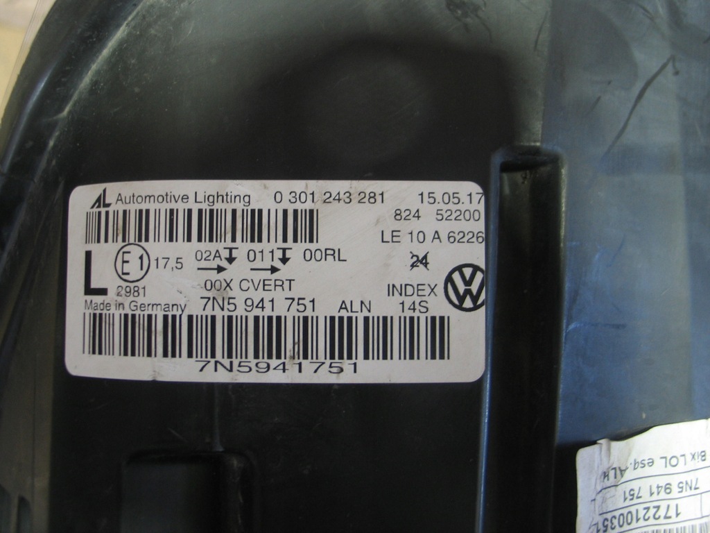 фото №16, Лампа перед ксенон seat alhambra 2 ii 10r- 7n 7n5 7n5941751 europa
