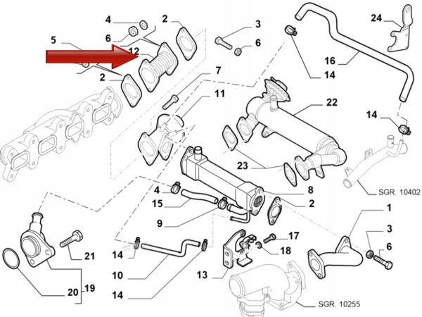 фото №3, Клапан egr труба трубка do iveco daily iv 2.3 2006-