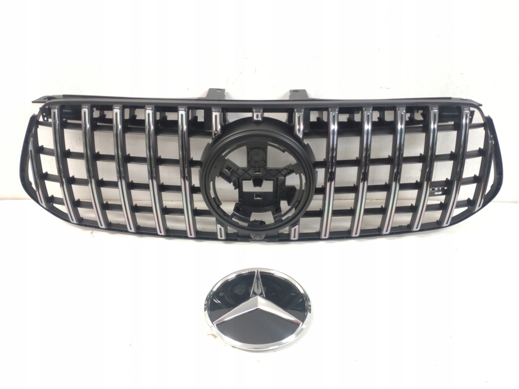 фото №12, Новий решітка радіатора решітка радіатора радіатора mercedes gle lift w167 gt 2023- хром amg-line