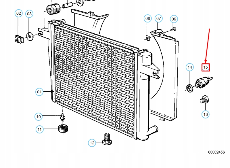 фото №8, Bmw 6 e24 перемикач температури вентилятора радіатора 61311364272 1364272