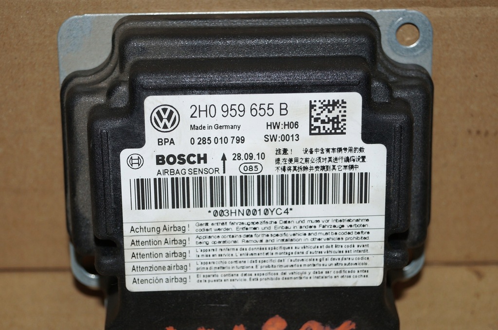 фото №2, Vw amarok 2.0 tdi 11 r датчик подушка безопасности 2h0959655b