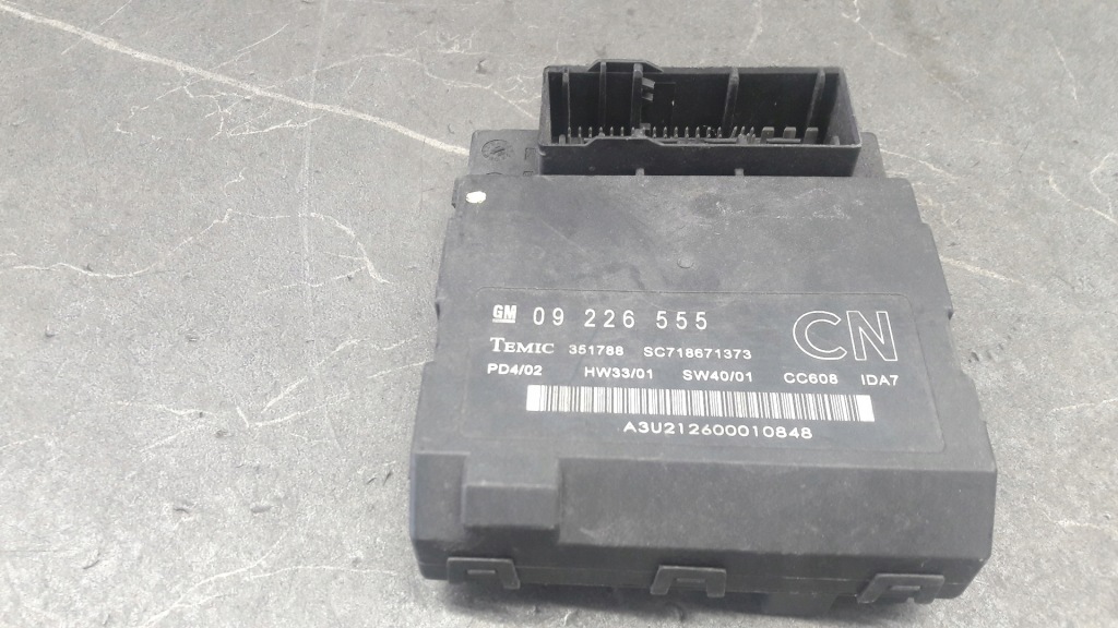 фото №1, 09226555 opel vectra c модуль блок управління