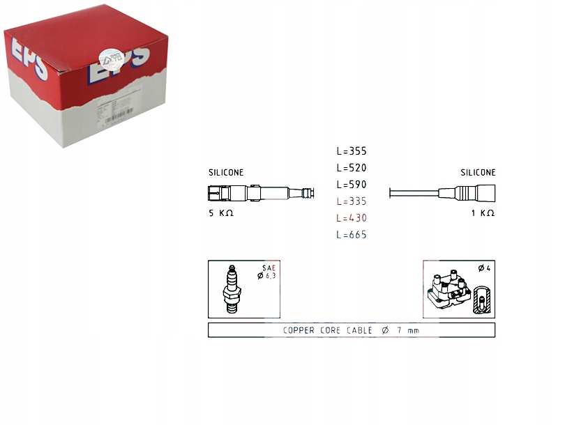 фото №1, Facet провода зажигания audi a4 a6 a8 94-