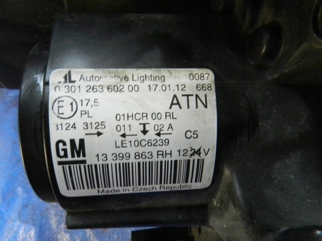 Opel-części | zafira c фара правый лампа правая перед 13399863 Цена