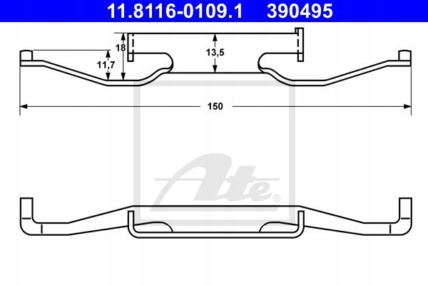 фото №1, Набір inst. гальмівних колодок ham. bmw p. 3- 5- z3 90- 05