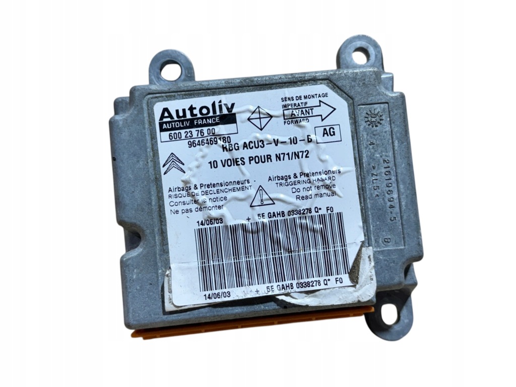 Купить Модуль датчик подушка безопасности citroen xsara 9646469180