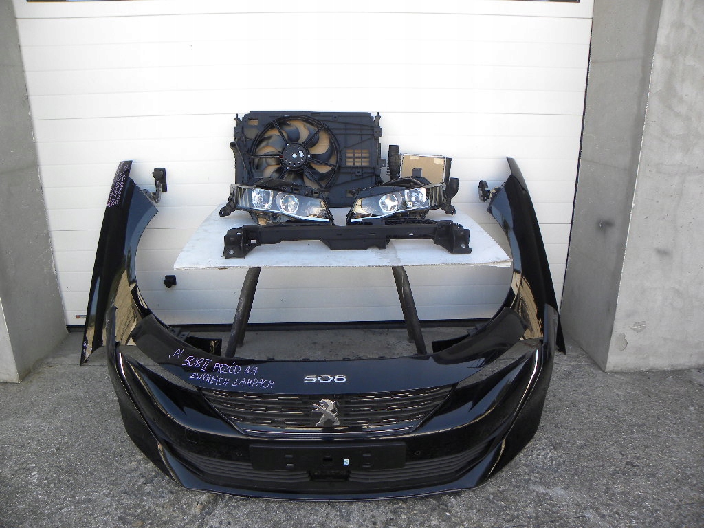 фото №1, Peugeot 508 ii бампер na 4xpdc, лампы 2018-2023 rok