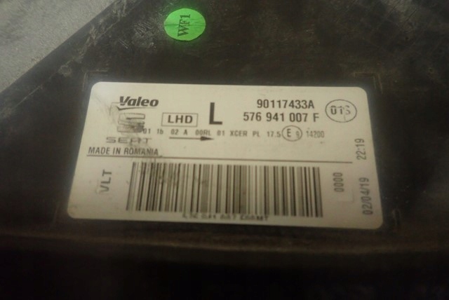 Фара левая левый full led seat ateca 576 2016- с Разборки