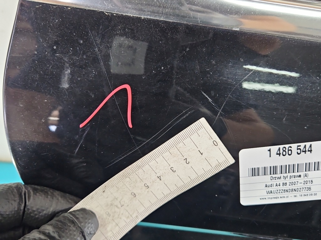 фото №3, Двері задня праве audi a4 b8 sedan ly9b