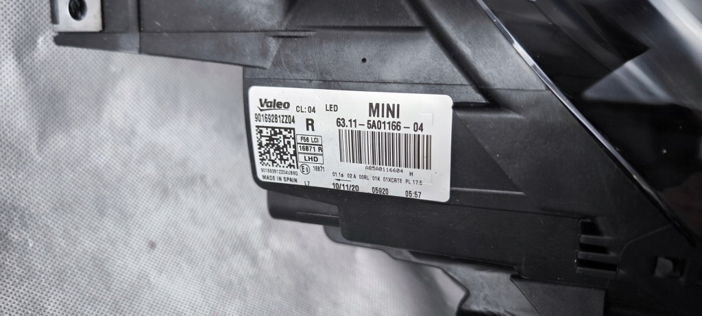 Mini f55 f56 f57 рестайлінг  lci full led праві фара фара підсвічування afs Недорого