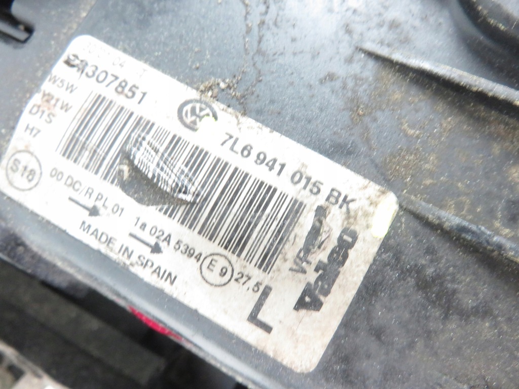 фото №11, Лампа ліва передня vw touareg i 7l6941015bk