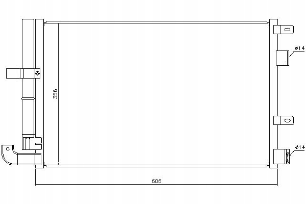 фото №1, Nissens конденсатор кондиціонера jaguar s-type xf xf