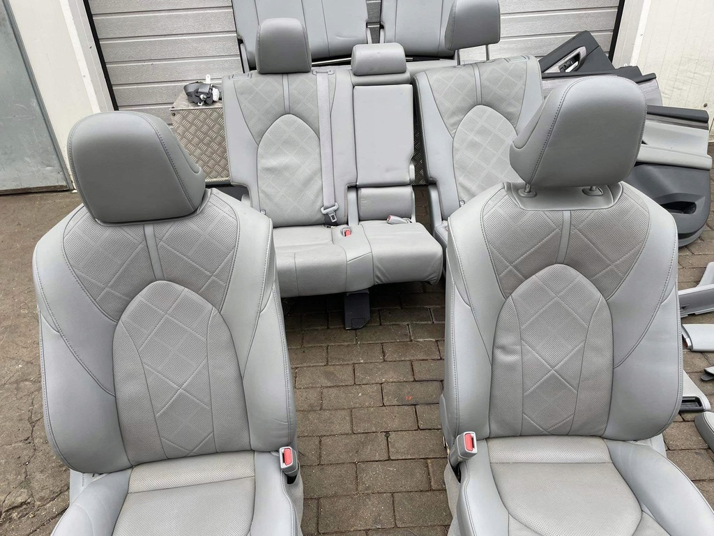 фото №9, Toyota highlander iv сидіння сидіння комплект шкіра 7 осіб лівий правий перед