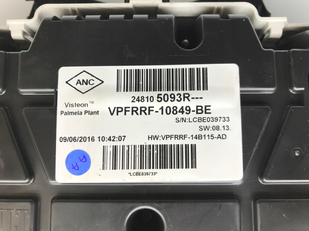 фото №3, Clio iv 4 1.5 dci счетчик приборная панель europa