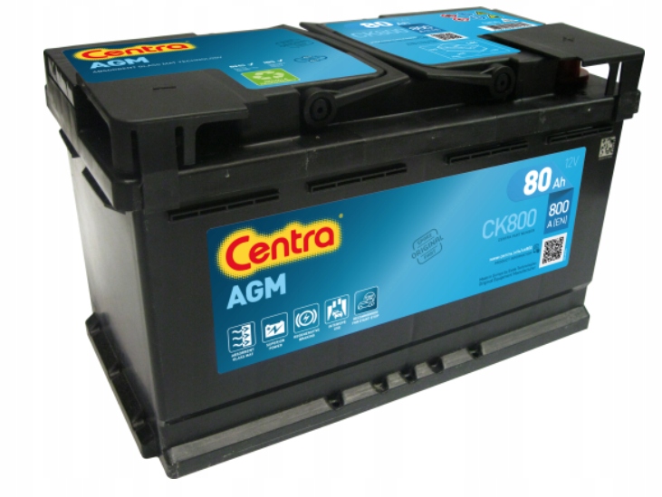 фото №1, Акумулятор centra agm ck800 80ah 800a amper