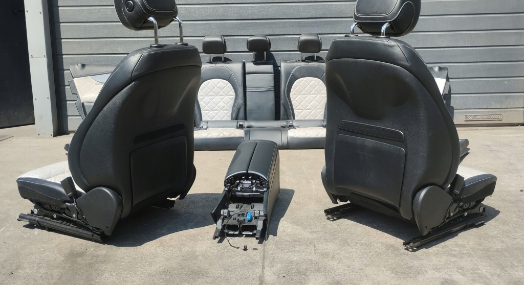 фото №13, Сидіння заднє сидіння обшивки mercedes c klasa w205 c63 amg підігрів вентильований