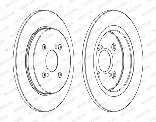 фото №1, 2 x ferodo диск гальмівна ddf1781c