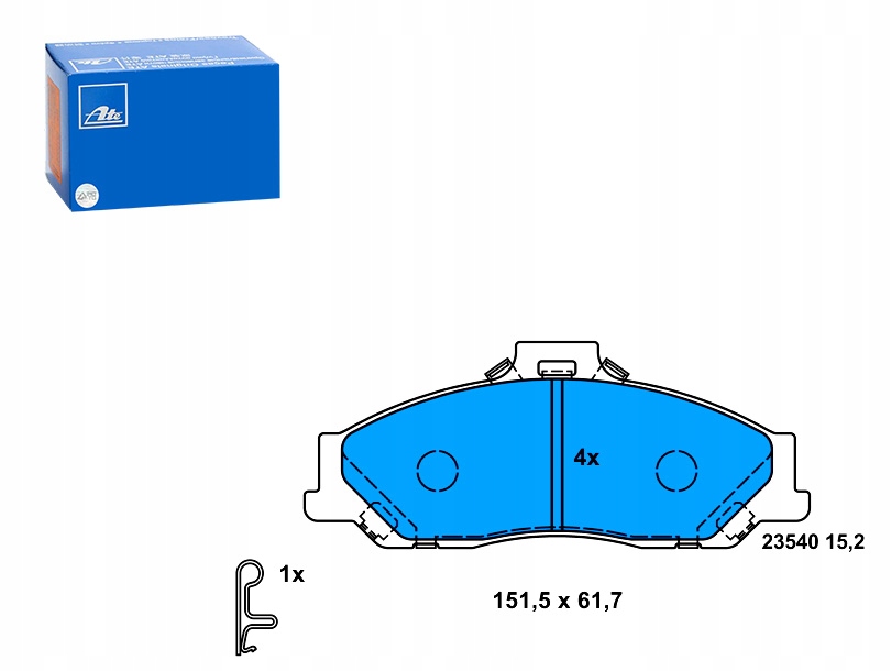 фото №1, Гальмівні колодки гальмівні перед ford ranger mazda b-serie bt-50 1.8-4.0