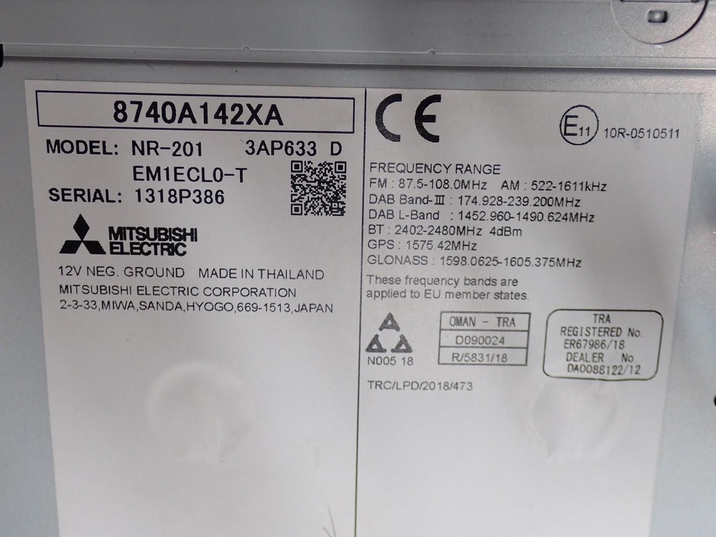 фото №10, Навигация navi радио дисплей lift 8740a142 mitsubishi eclipse cross 21r