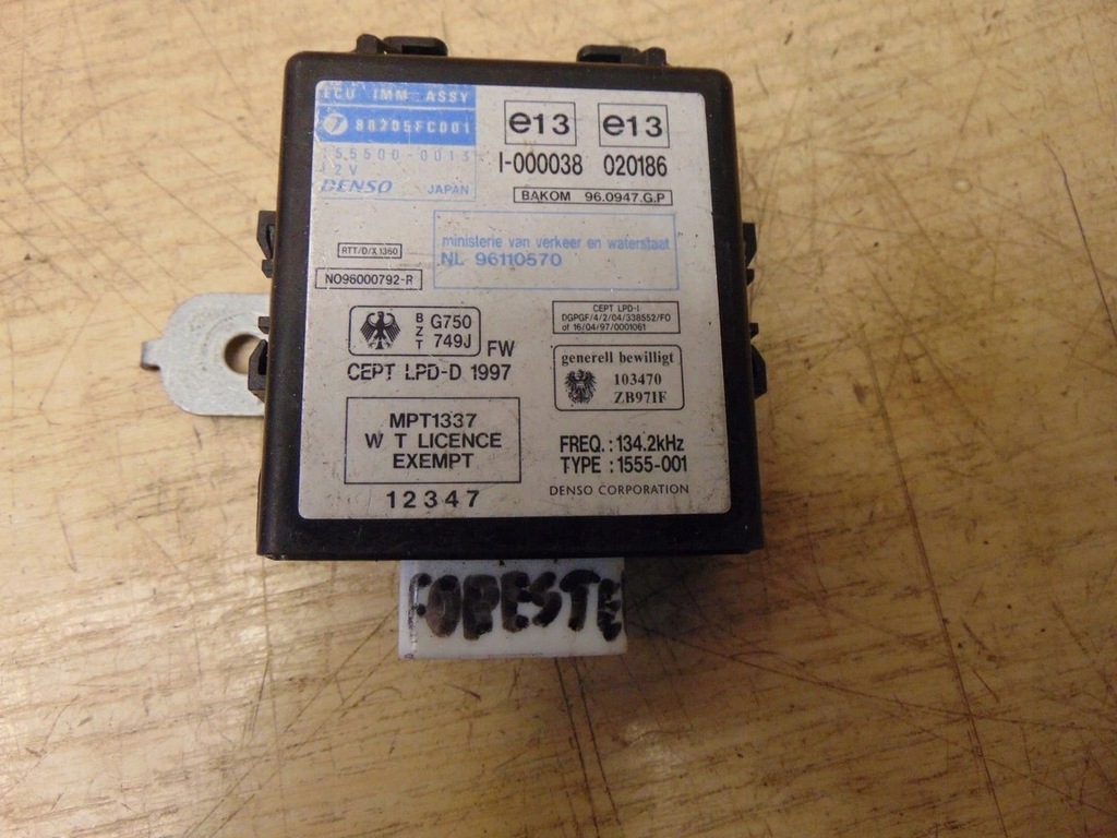 фото №1, Модуль імобілайзер subaru forester 88205fc001