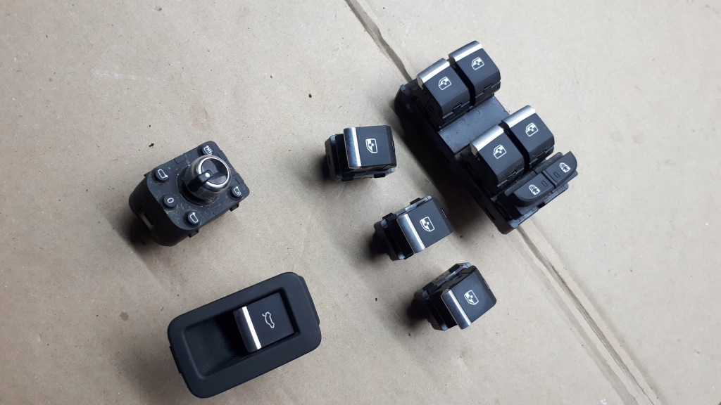 фото №1, A4 b9 lift панель перемикачів вікон хром дзеркал