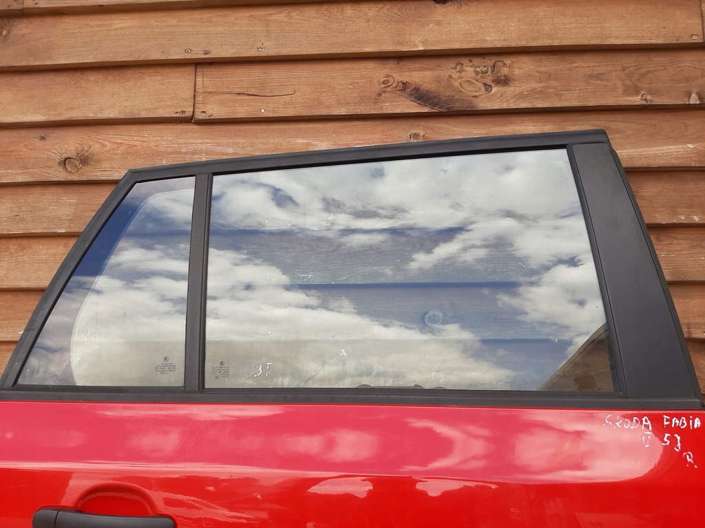 фото №8, Дверь правый задняя задние skoda fabia 2 ii 5j красные